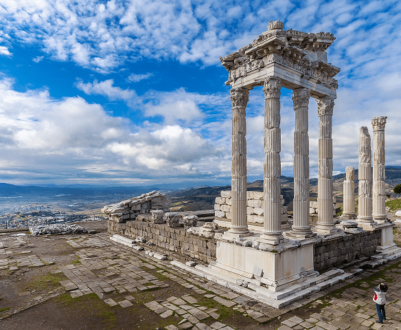 Temple of Trajan on the acropolis of Pergamon