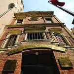 Historic brick building in Balat, Istanbul