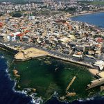 Aerial view of the old city of Akko