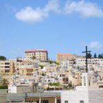 Nazareth skyline with a church bell tower