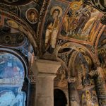 Byzantine frescoes inside a rock-cut church in Göreme