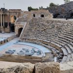 Roman theatre ruins in Israel