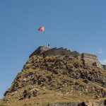 Kars Castle on a rocky hill