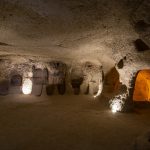 Tunnels of an underground city in Cappadocia