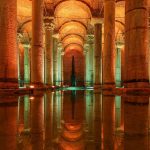 Columns of the Basilica Cistern in Istanbul