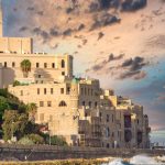 Old Jaffa with the bell tower of St. Peter's Church