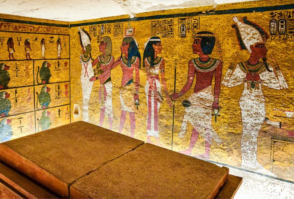 Painted royal tomb in the Valley of the Kings