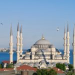 Blue Mosque and its six minarets in Istanbul
