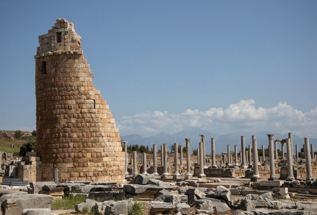 Hellenistic gate tower at Perge