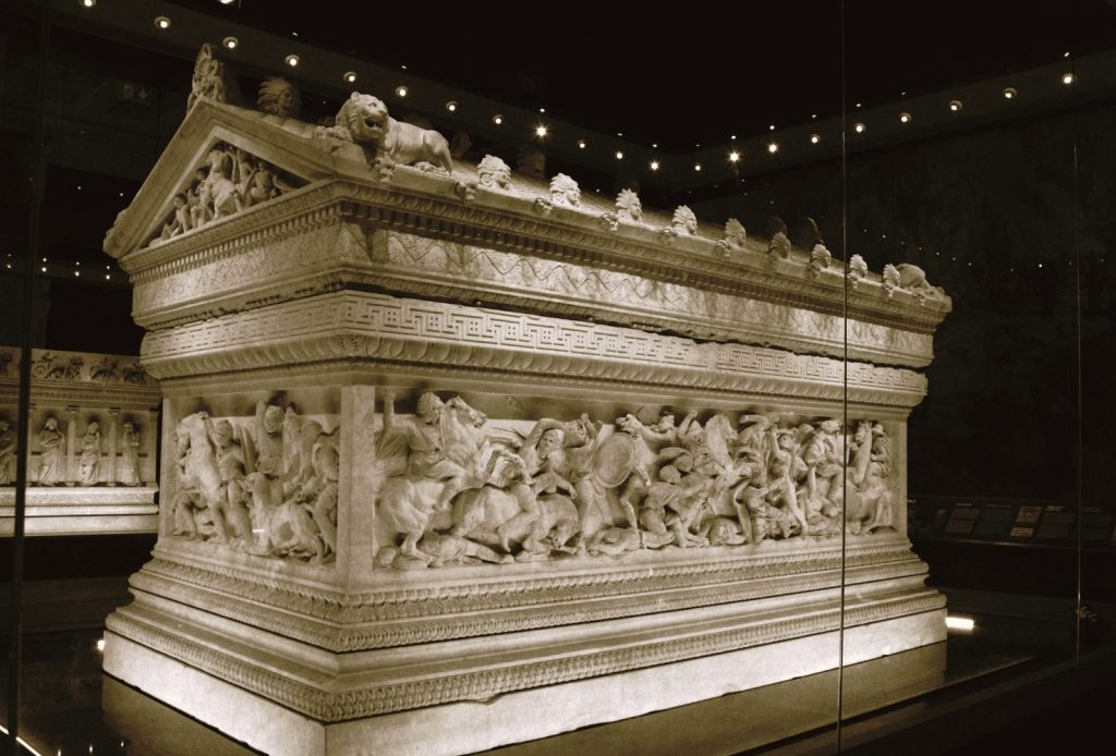 Alexander Sarcophagus in the Istanbul Archaeology Museums