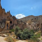 Rock-cut church in a Cappadocian valley