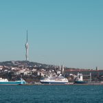 Çamlıca Hill and the Asian shore of Istanbul seen from the Bosphorus
