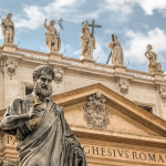 Statue of St. Peter in front of St. Peter's Basilica