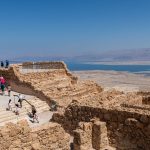 Masada ruins overlooking the Dead Sea