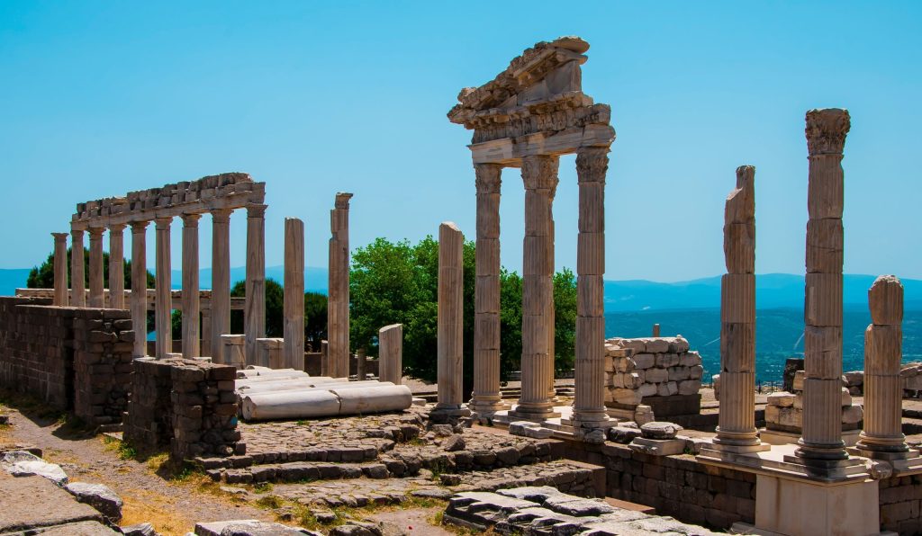 Temple of Trajan on the acropolis of Pergamum