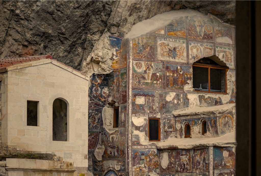 Frescoes at Sumela Monastery