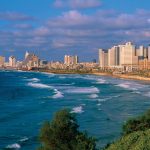 Tel Aviv coastline seen from Jaffa